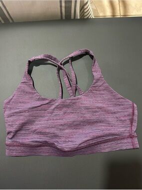 lululemon athletica Purple Heather Strappy Sports Bra size 10